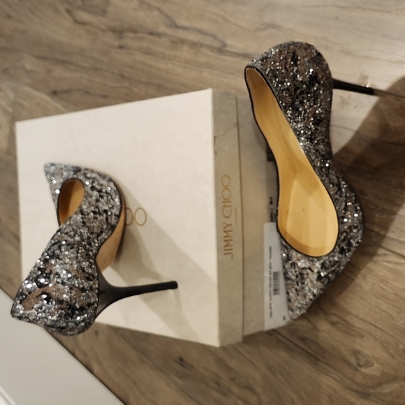 Jimmy Choo Shoes - Like new Jimmy Choo sparkly stilletos
